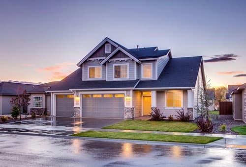 Family home with a double garage